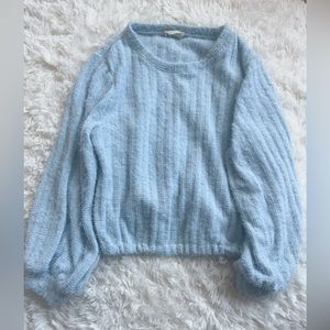 Altar’d State Blue scoop neck sweater for girls